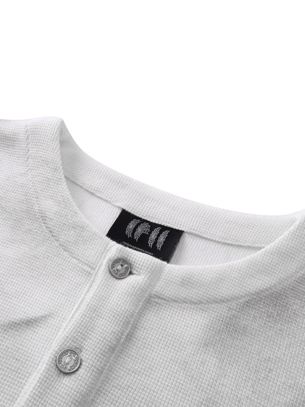 LUMINOUS DAWN WAFFLE-KNIT L-S TEE