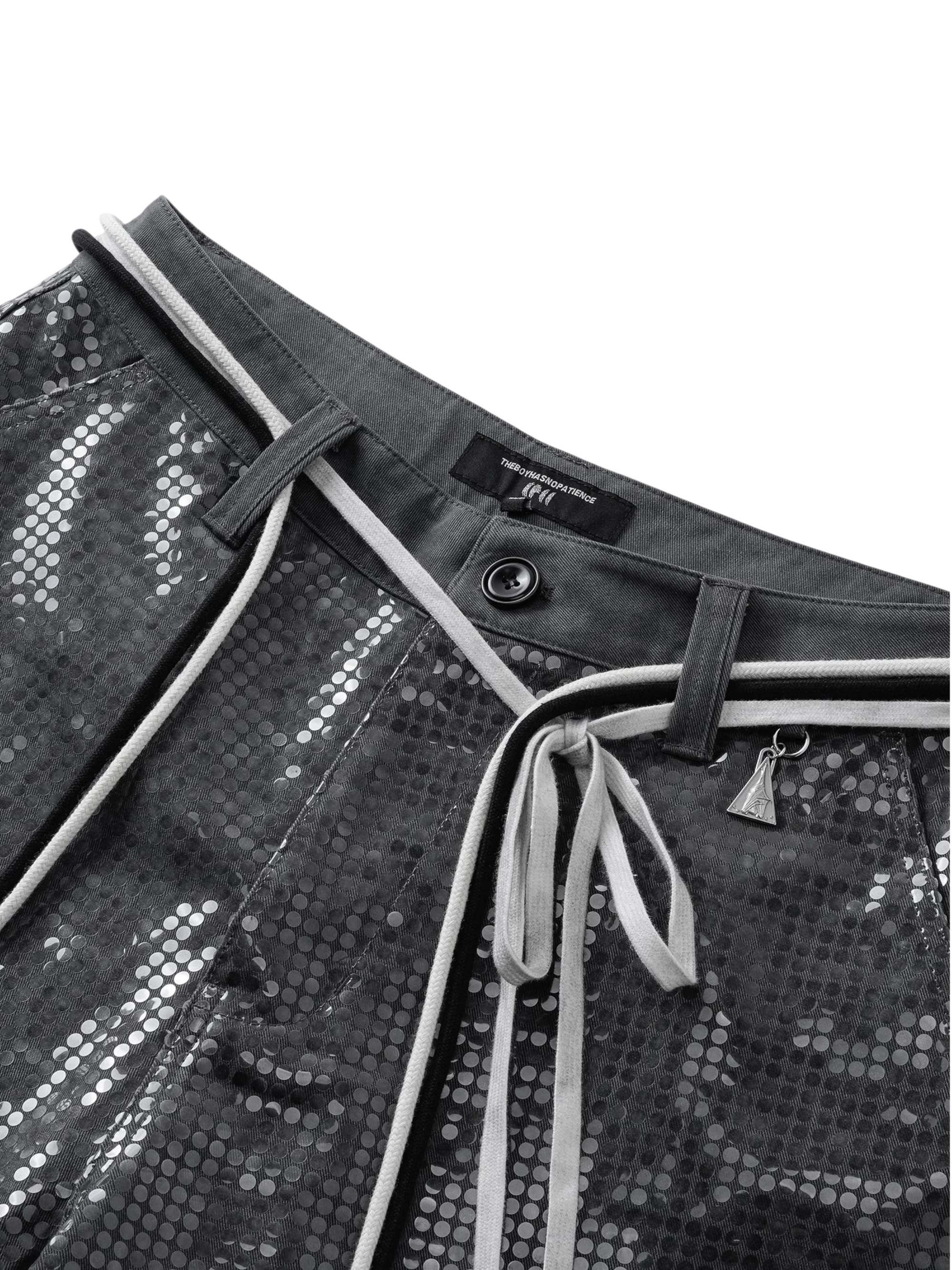 TBHNP Disciple sequin wide-leg work pants — men's streetwear pants