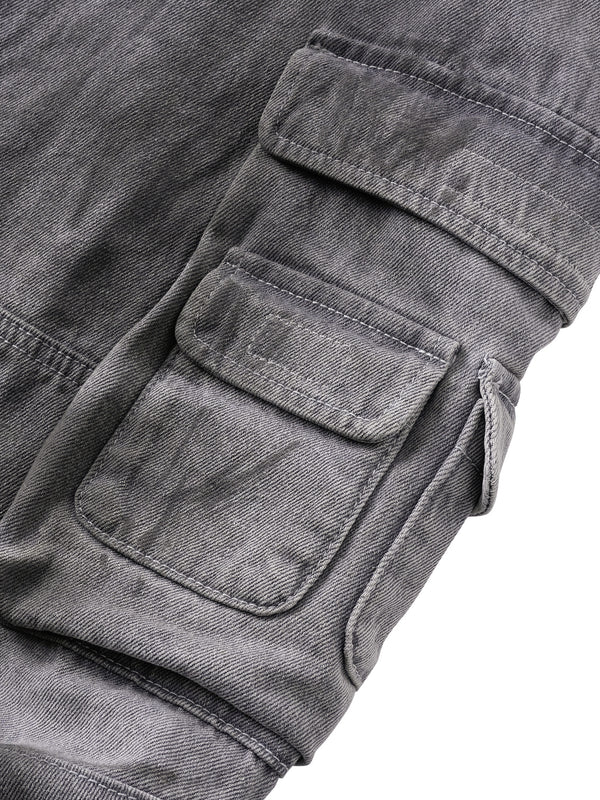 DISCIPLE ADJUSTABLE MULTI-POCKET WIPE DIRTY OVERALLS