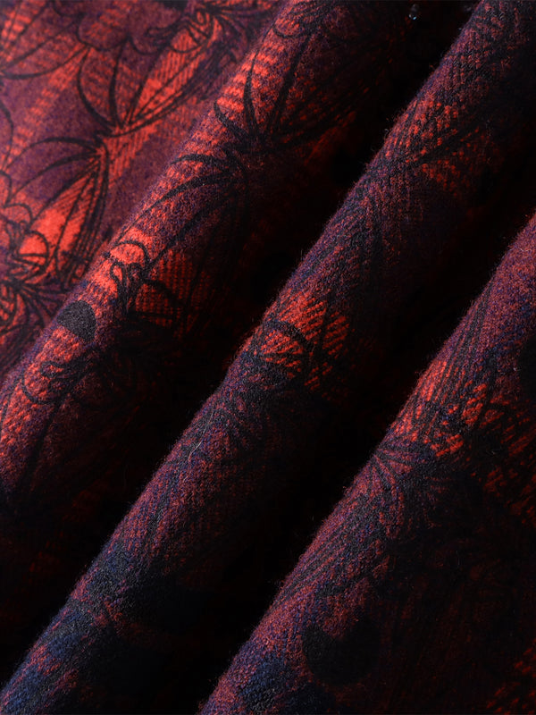 LUMINOUS DAWN RHINESTONE PEARL BAT PATTERN L-S SHIRT