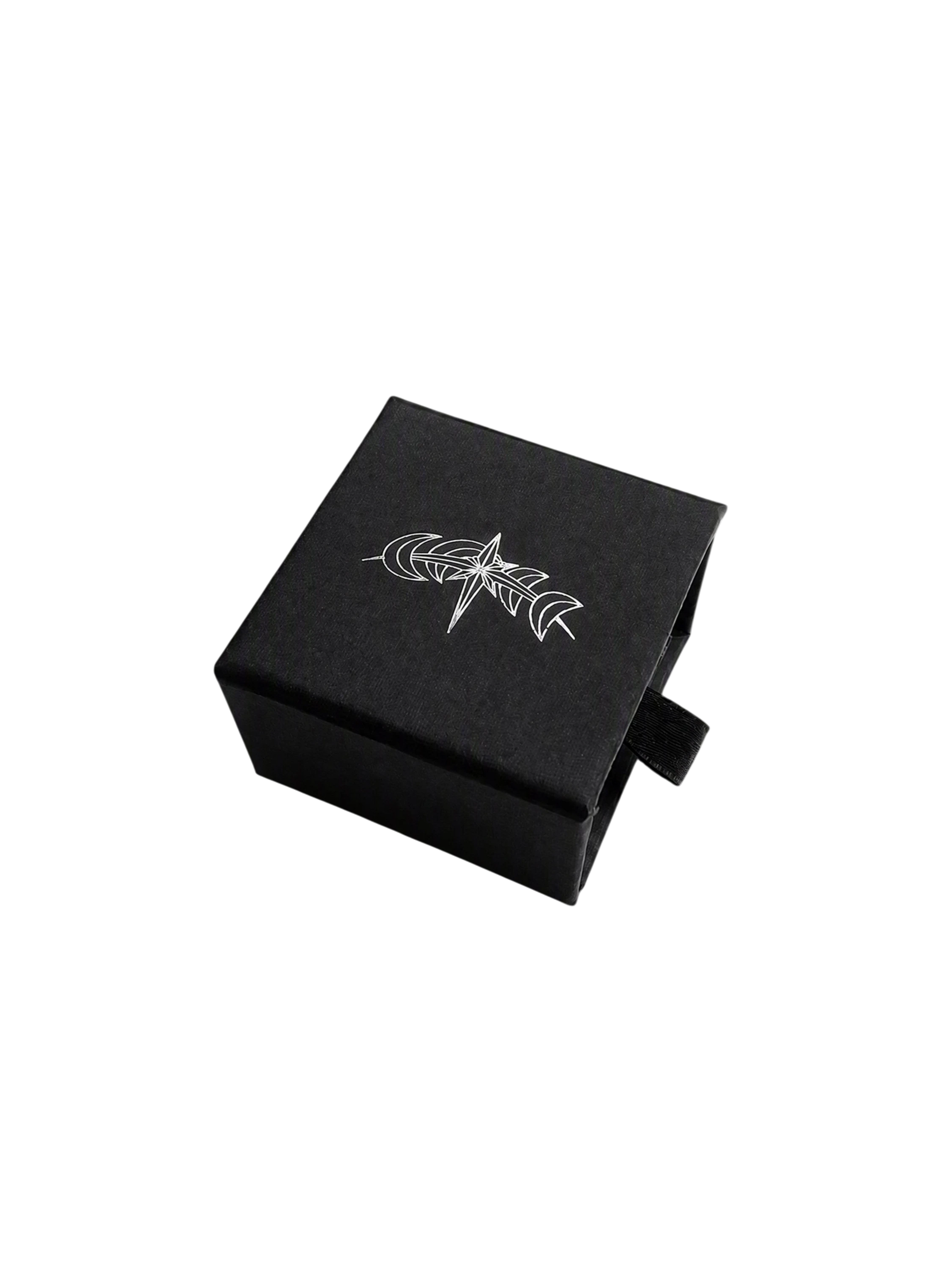 TBHNP logo earring, polished metal detail