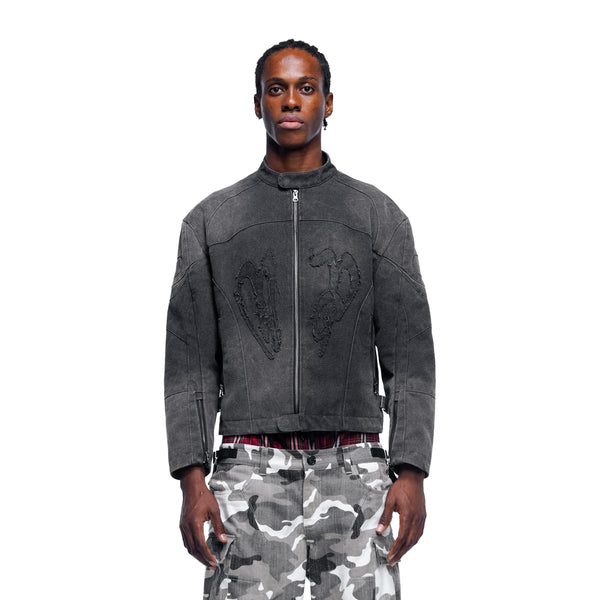 PRINCE OF DARKNESS CANVAS MOTO JACKET