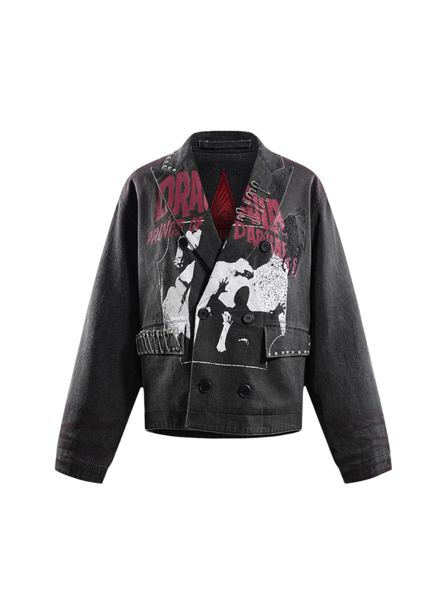 SPRAY-PAINTED BLAZER
