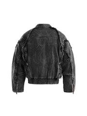 DISCIPLE BIKER DENIM JACKET