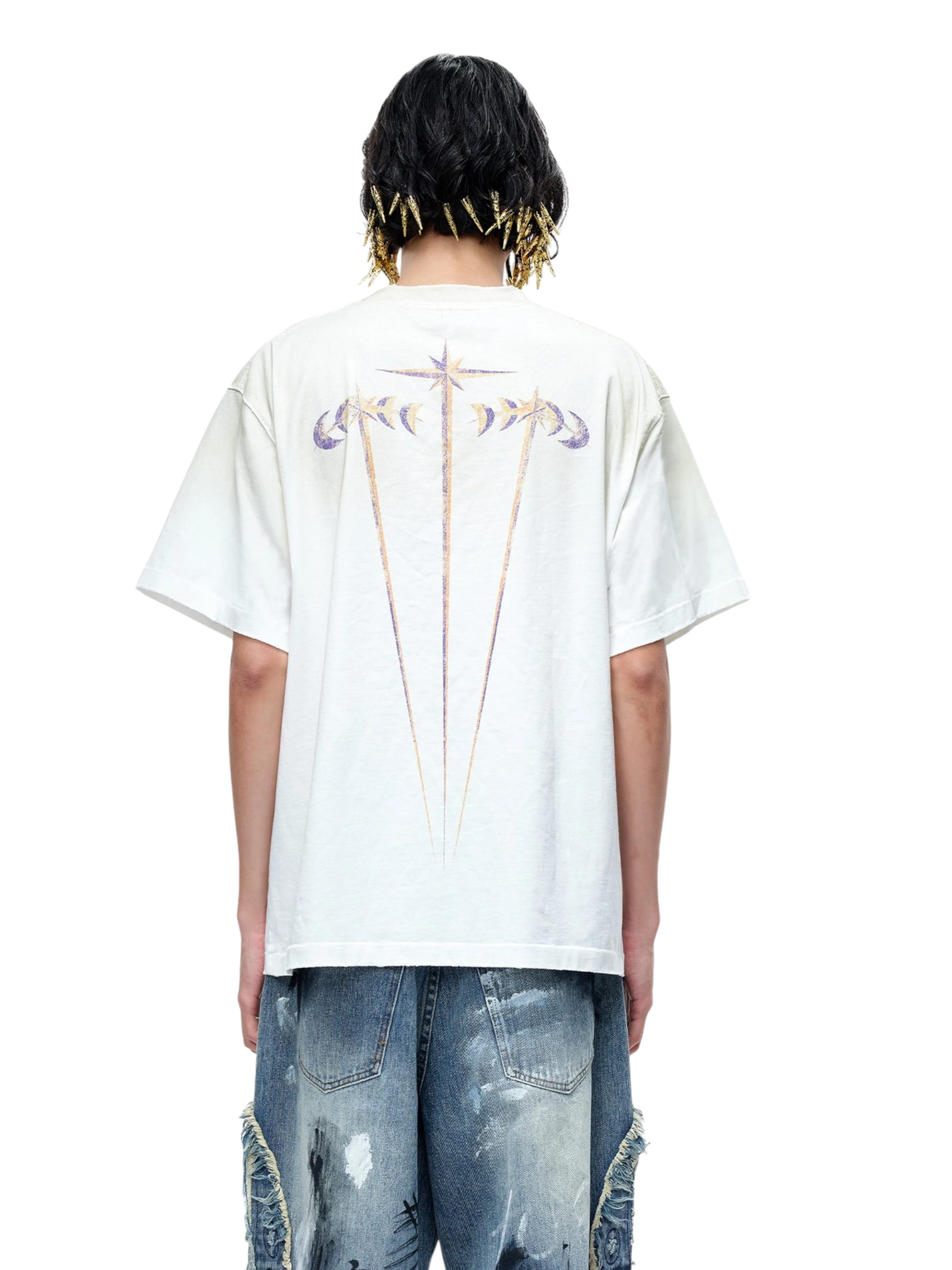 TBHNP Luminous Dawn astral knight distressed t-shirt — men's streetwear graphic tee
