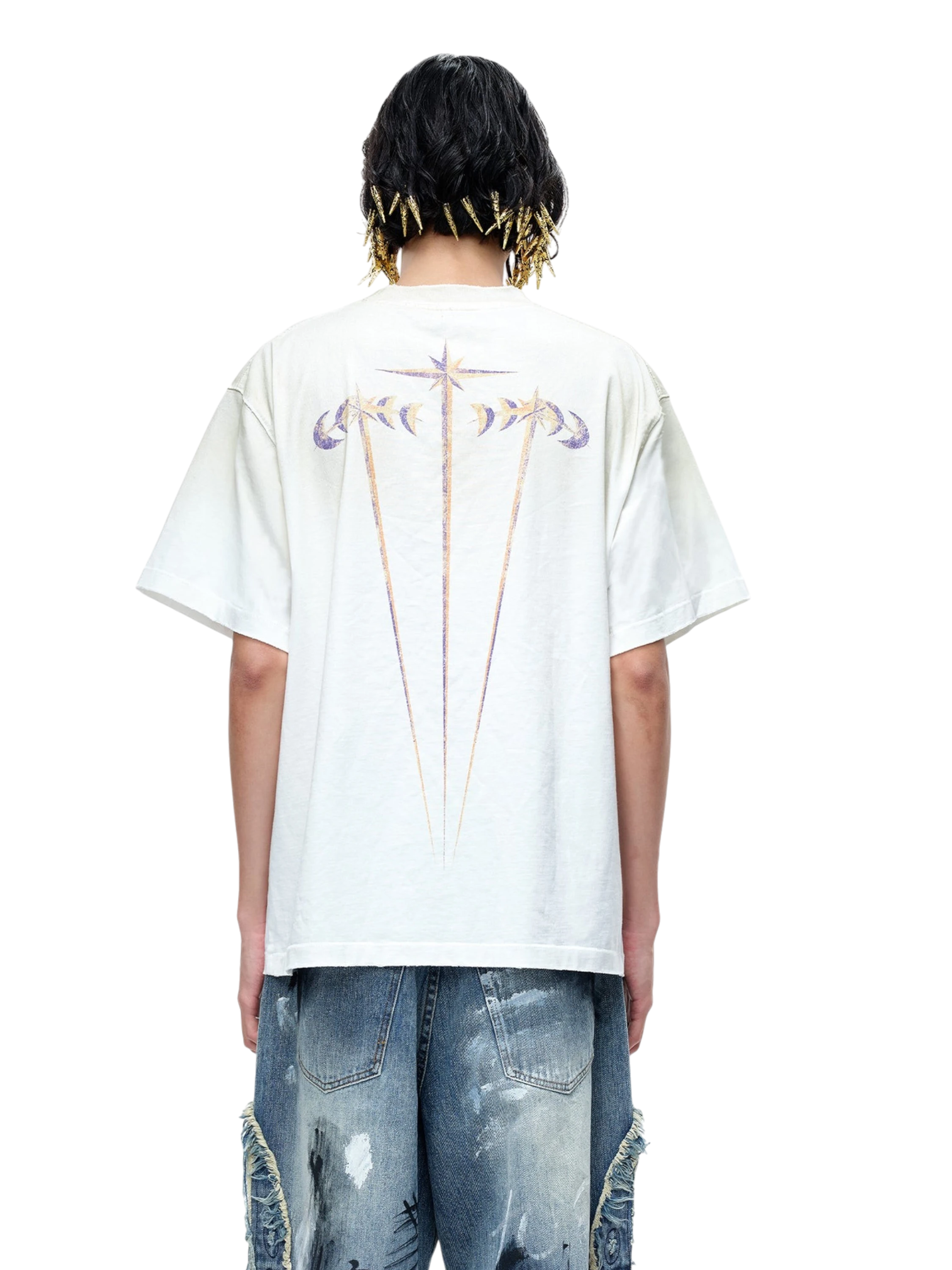 TBHNP Luminous Dawn astral knight distressed t-shirt — men's streetwear graphic tee