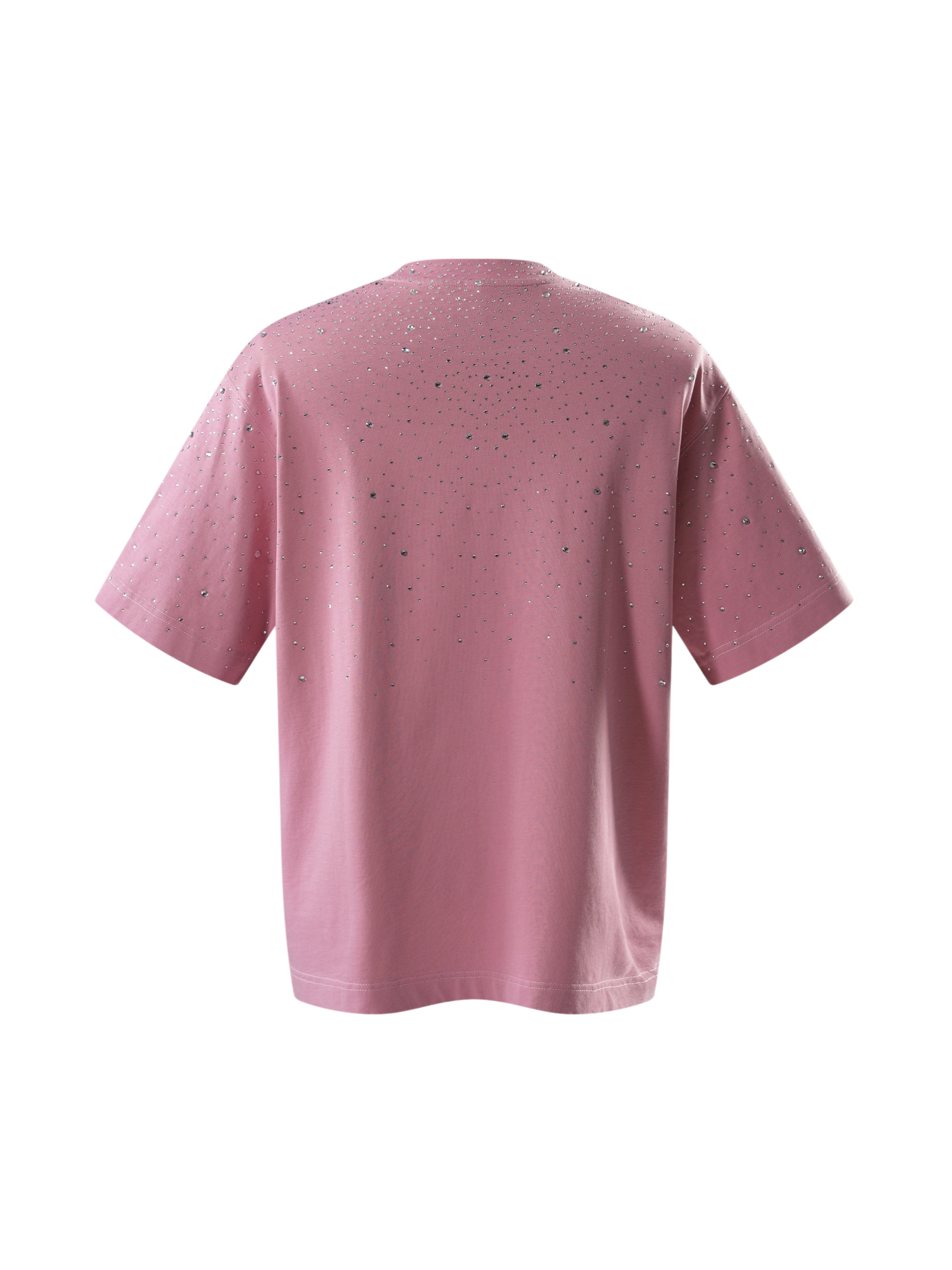 TBHNP Luminous Dawn washed boxy cotton t-shirt with rhinestones and patch embroidery — men's streetwear graphic tee