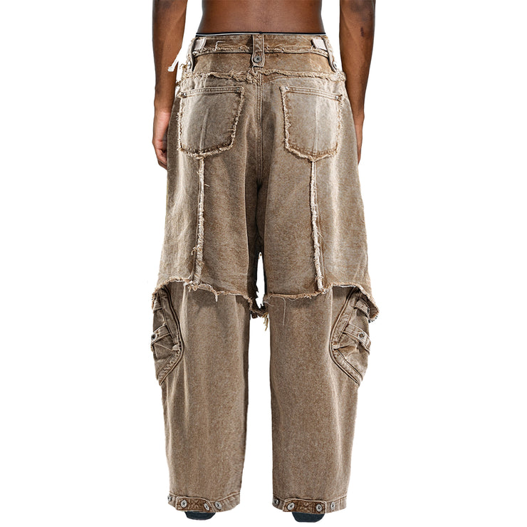 DISCIPLE DISTRESSED DENIM WORK PANTS