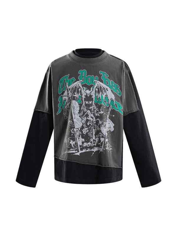 ECLIPSE OF THE BLOOD MOON ARRIVAL KNIGHT L/S TEE