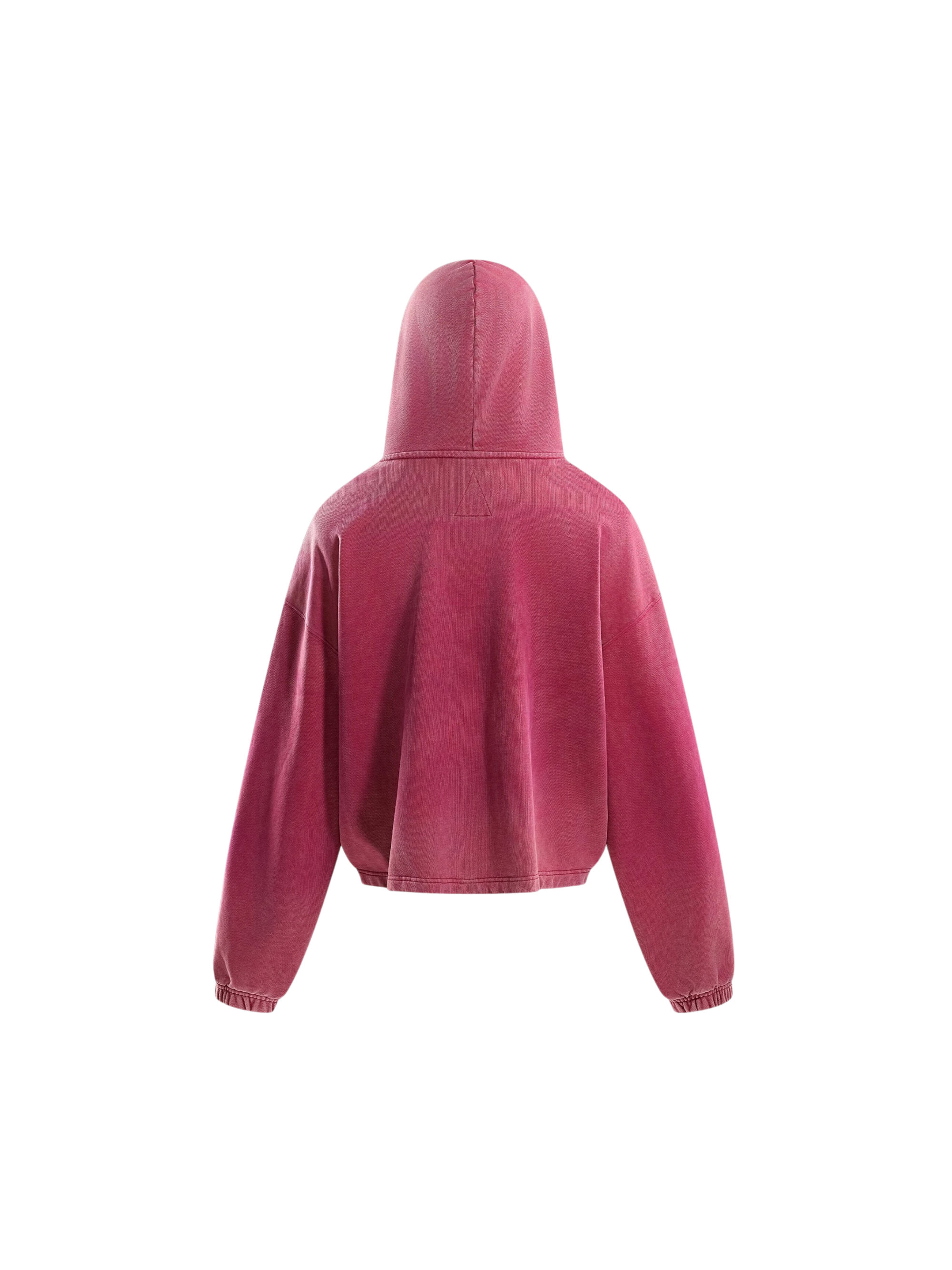 TBHNP red arrival knight hoodie, back flat-lay — men's streetwear hoodie