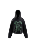 TBHNP Eclipse of the Blood Moon arrival knight hoodie in black, front flat-lay — men's streetwear hoodie