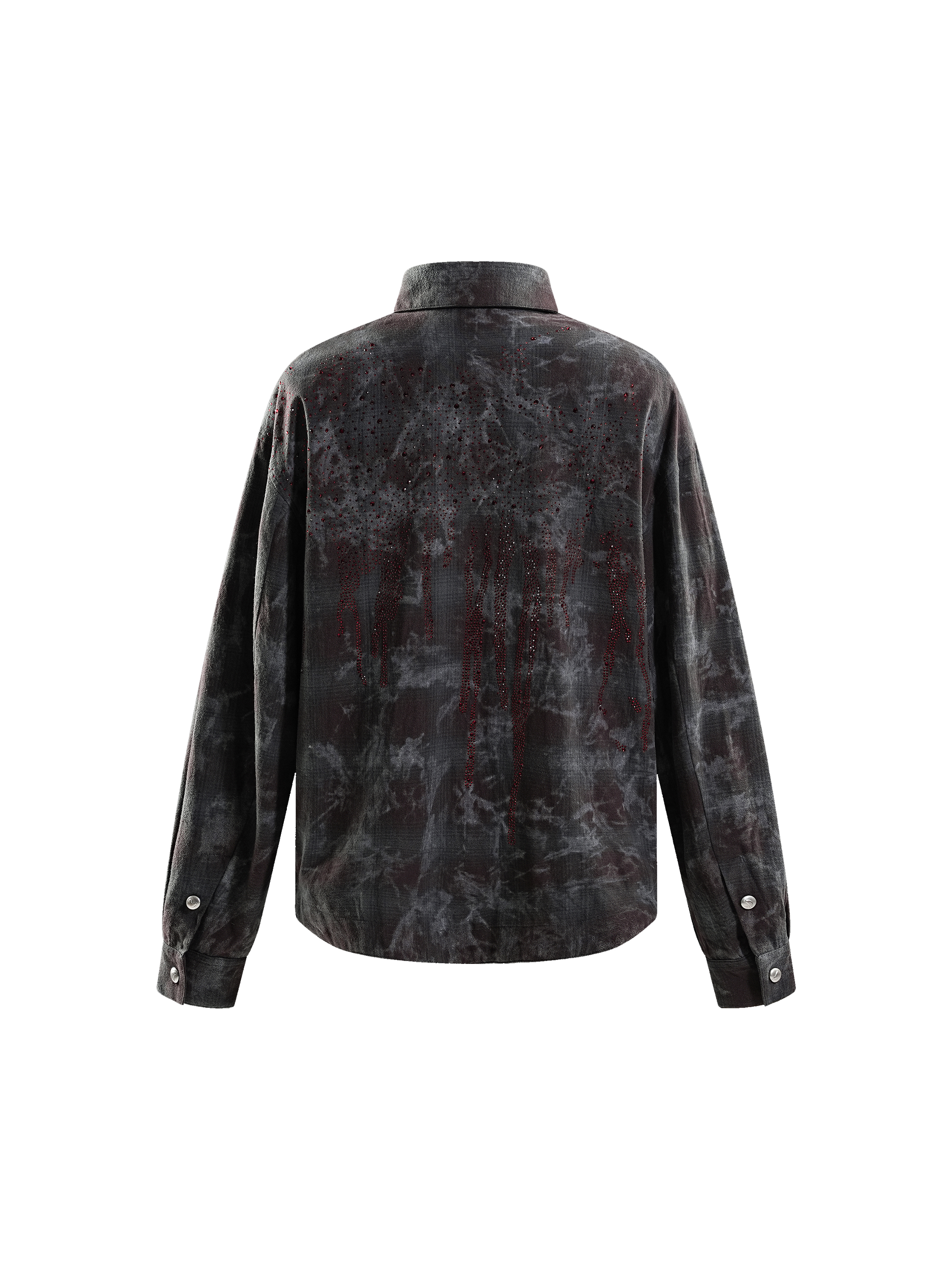 ECLIPSE OF THE BLOOD MOON PADDED RHINESTONE SHIRT