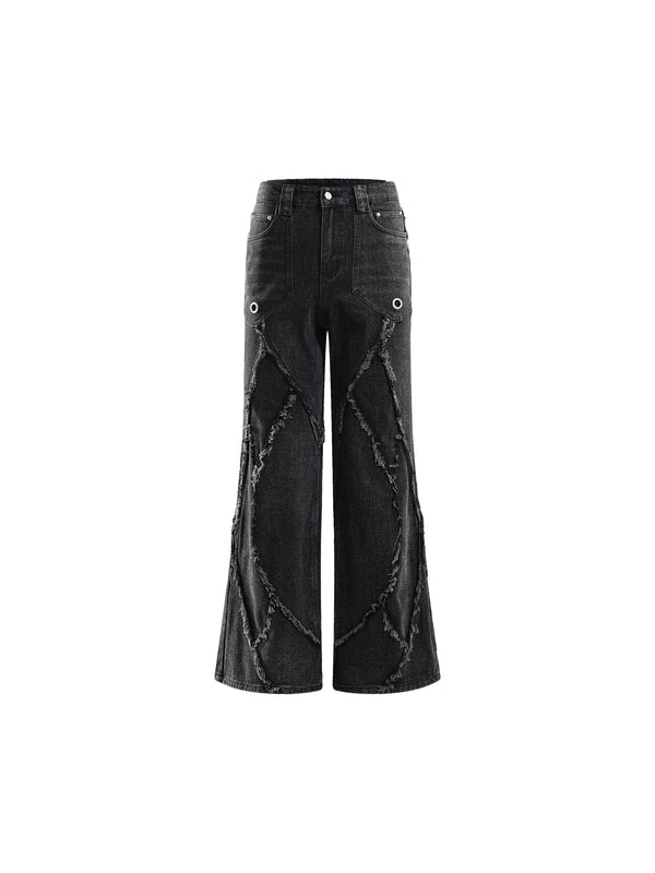 ECLIPSE OF THE BLOODMOON COBRA PRINT BAGGY JEANS