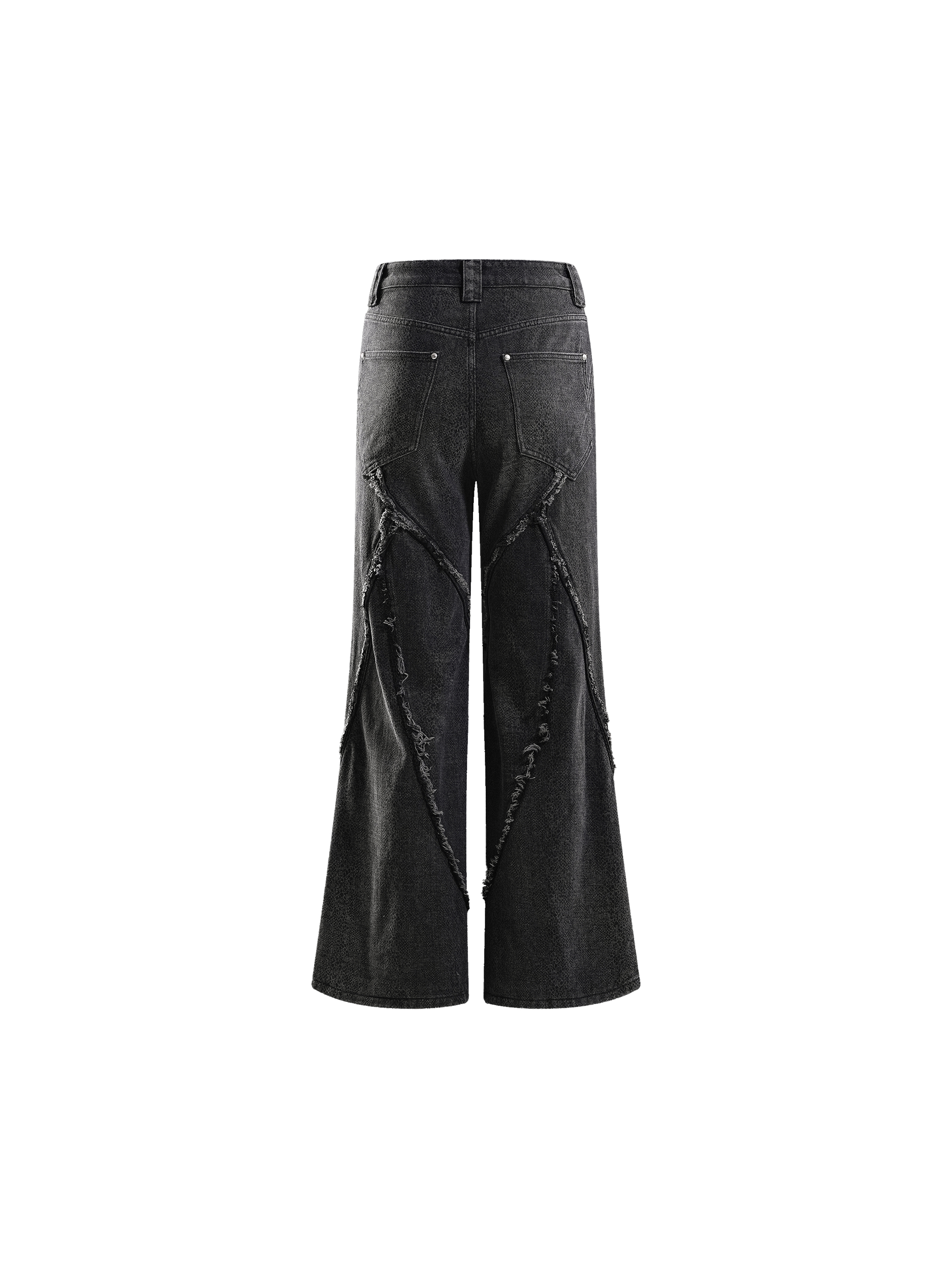ECLIPSE OF THE BLOODMOON COBRA PRINT BAGGY JEANS
