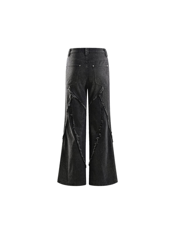 ECLIPSE OF THE BLOODMOON COBRA PRINT BAGGY JEANS