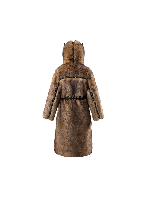 ECLIPSE OF THE BLOOD MOON BOXER FUR COAT