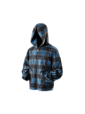 TBHNP Eclipse of the Blood Moon knight plaid zip hooded shirt — men's gothic streetwear shirt