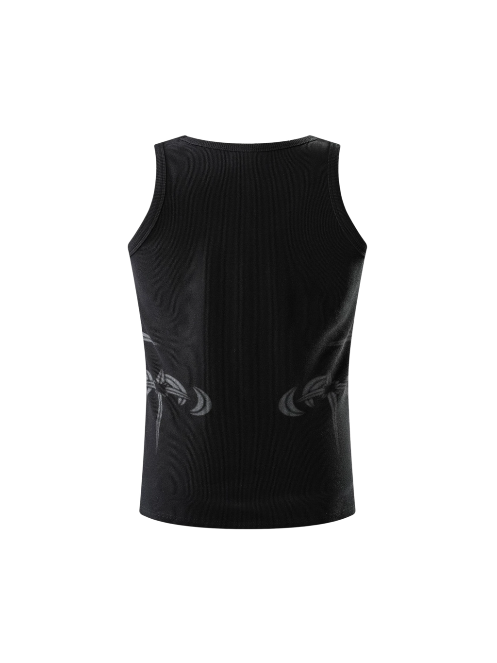 LUMINOUS DAWN ASTRAL METAL LOGO RIBBED TANK