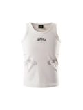 LUMINOUS DAWN ASTRAL METAL LOGO RIBBED TANK