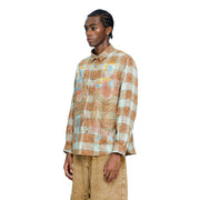 DOUBLE SAINT MURAL PLAID SHIRT