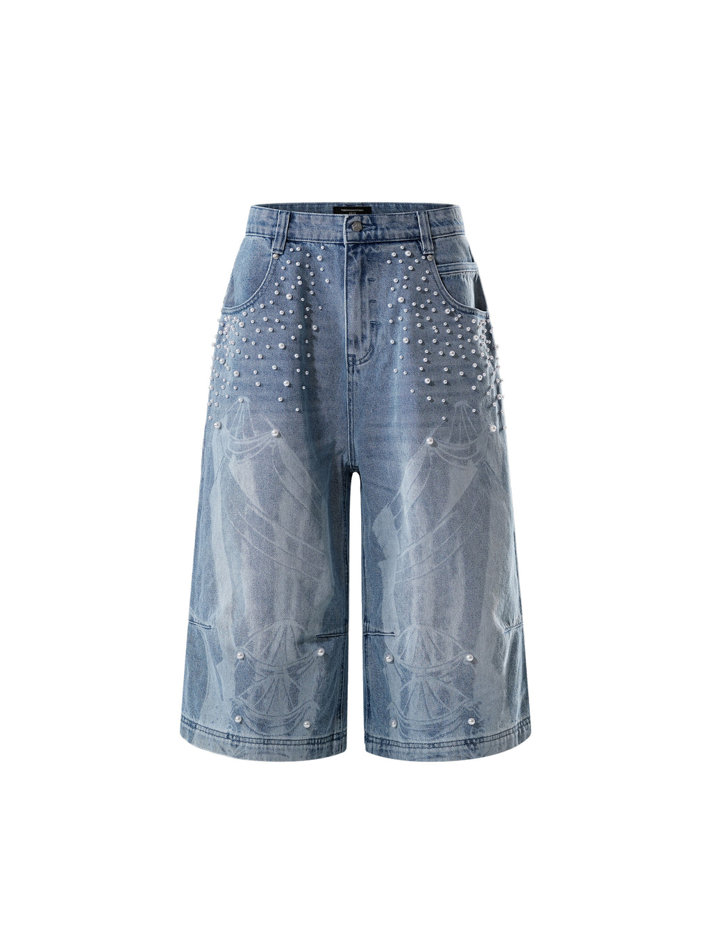  LUMINOUS DAWN KNIGHT PEARL ARMOR CROPPED JEANS