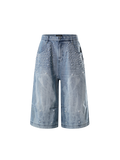 TBHNP Luminous Dawn pearl armor cropped wide-leg jeans — men's streetwear denim