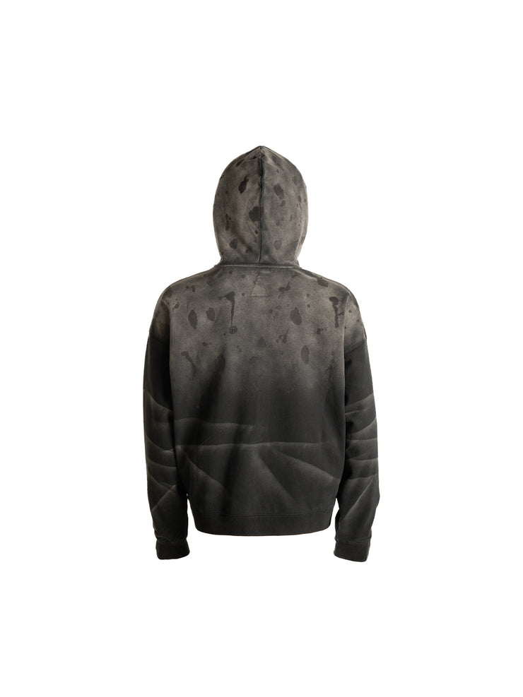 ECLIPSE OF THE BLOOD MOON RAIN STAINED HOODIE