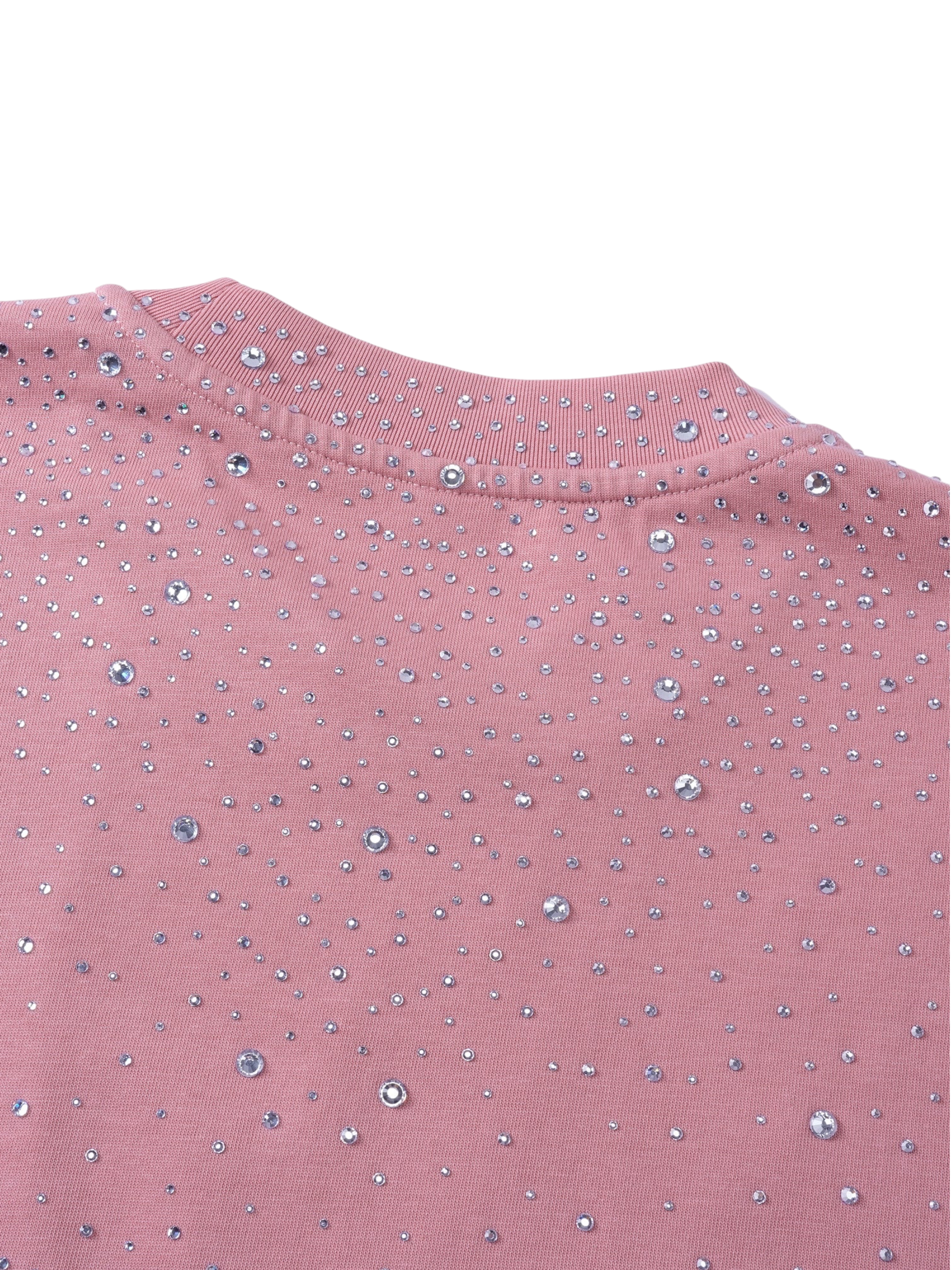 LUMINOUS DAWN RHINESTONE PATCH T-SHIRT