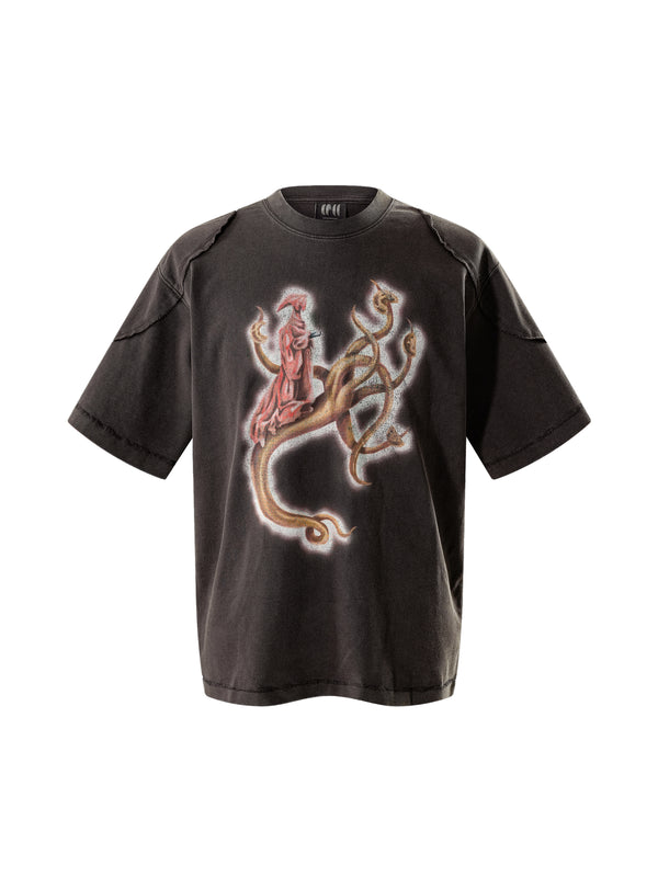 DISCIPLE RIBBED PATCHWORK S/S TEE