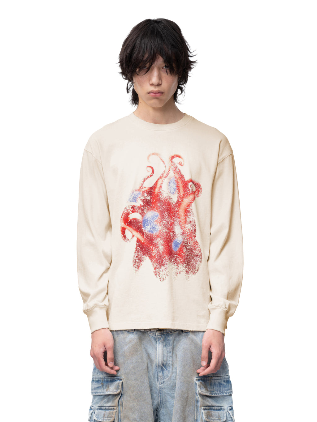 DISCIPLE TWO-TONE PRINTED L/S TEE