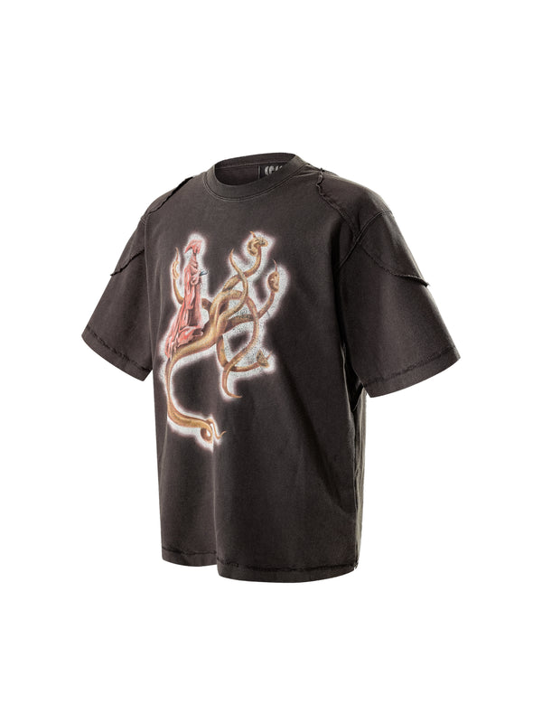 DISCIPLE RIBBED PATCHWORK S/S TEE