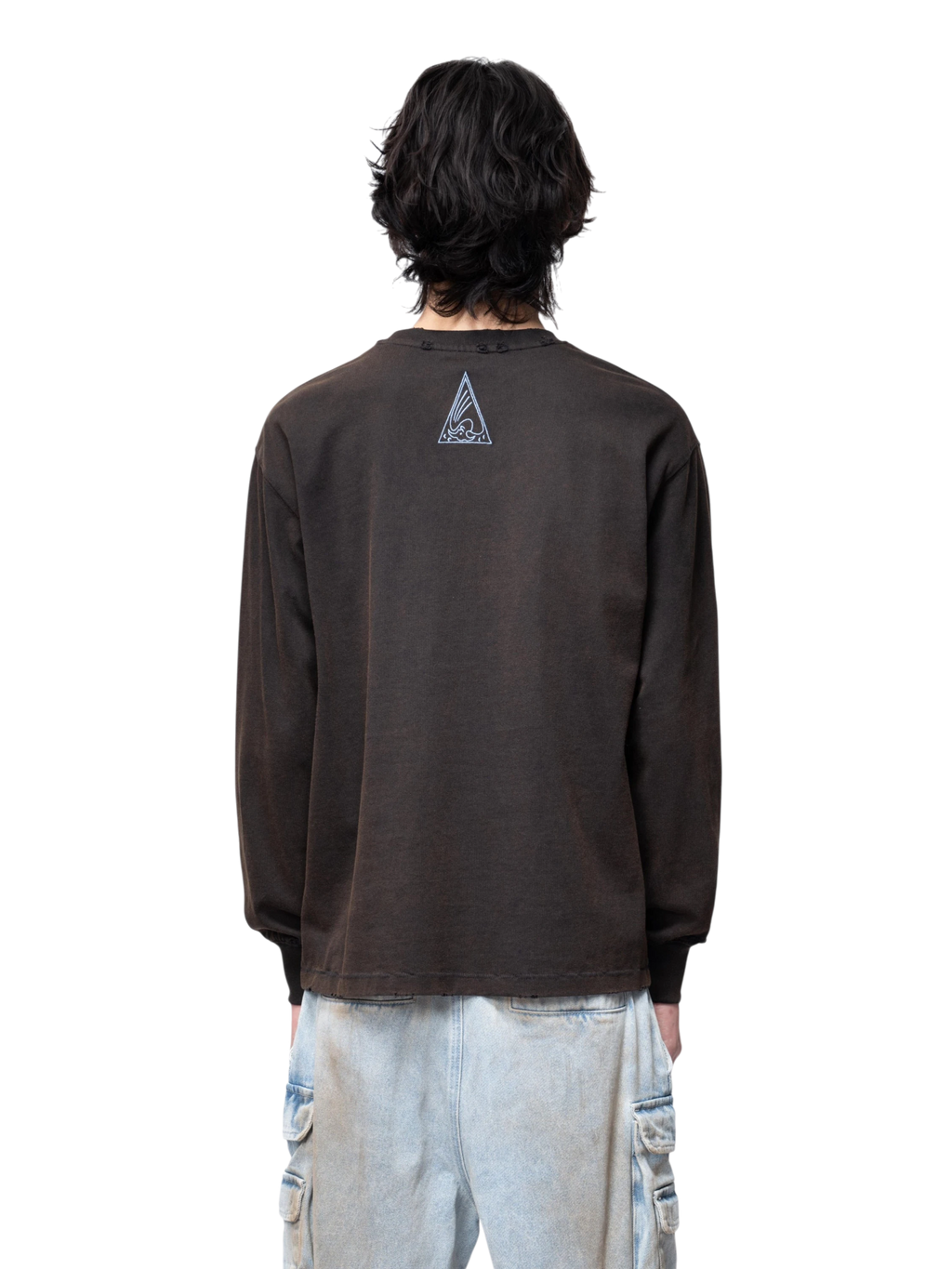 TBHNP Disciple two-tone washed long-sleeve tee — men's streetwear graphic tee