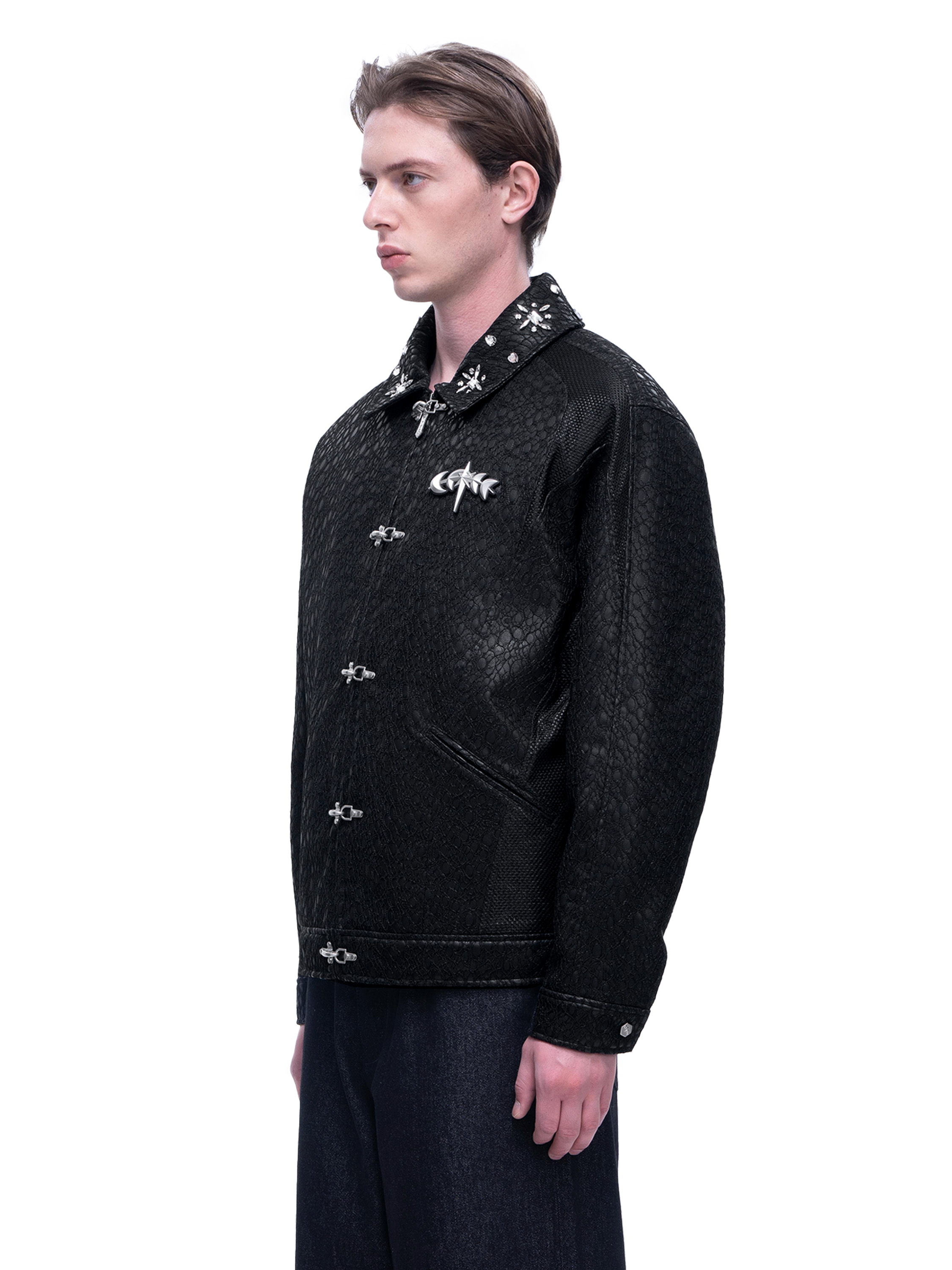 LUMINOUS DAWN STRUCTURED PATCHWORK JACKET