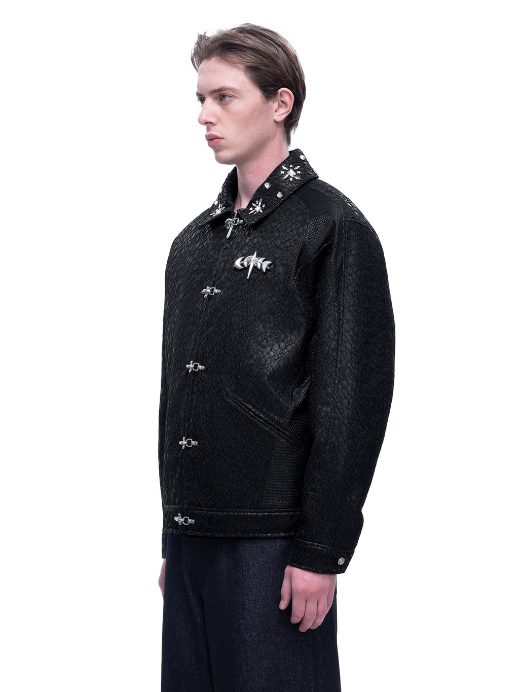 LUMINOUS DAWN STRUCTURED PATCHWORK JACKET