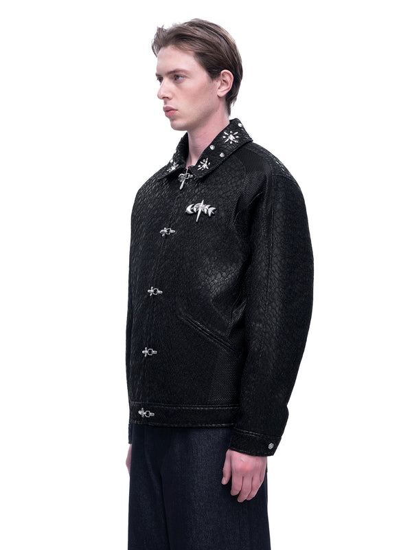 LUMINOUS DAWN STRUCTURED PATCHWORK JACKET