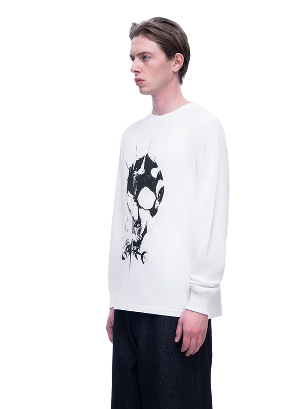 LUMINOUS DAWN KNIGHT AND GHOST PRINTED LONG TEE