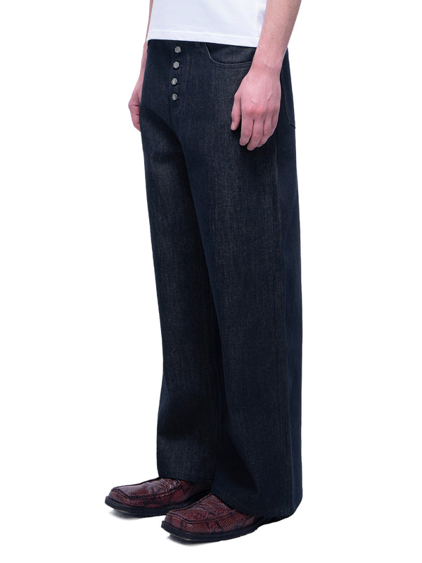 LUMINOUS DAWN BUTTON-FRONT JEANS