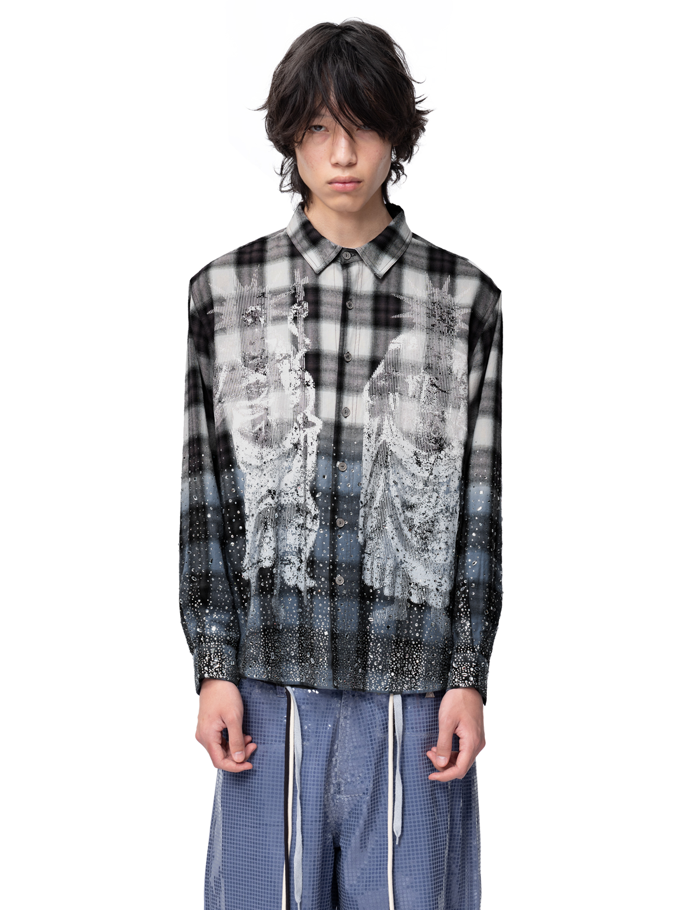 DISCIPLE DOUBLE SAINT RHINESTONE SHIRT