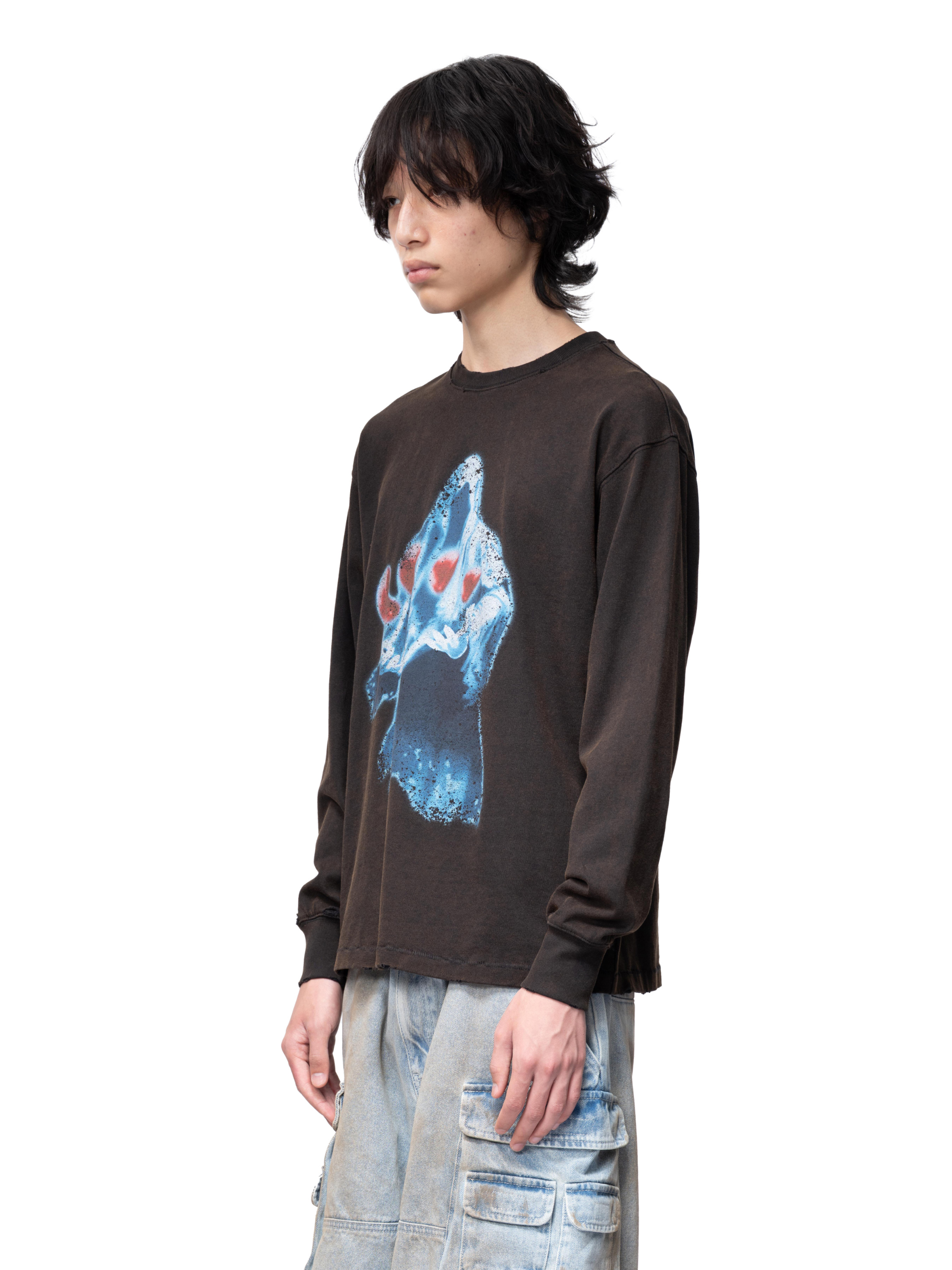 DISCIPLE TWO-TONE PRINTED L/S TEE