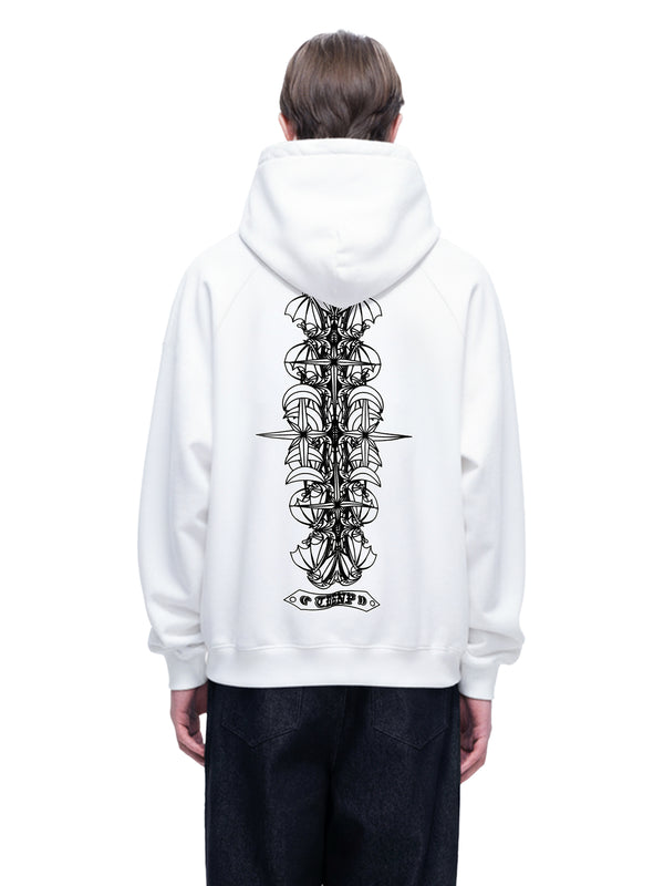 LUMINOUS DAWN FLOCKED HOODIE