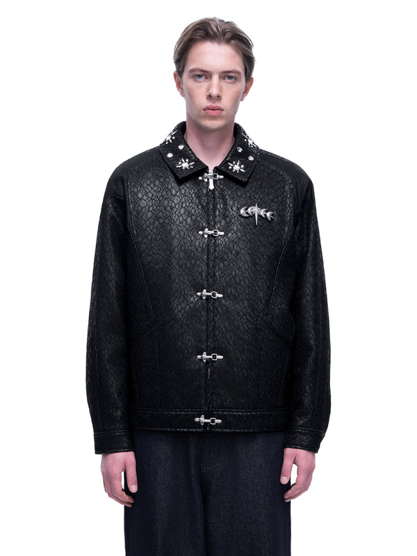 LUMINOUS DAWN STRUCTURED PATCHWORK JACKET