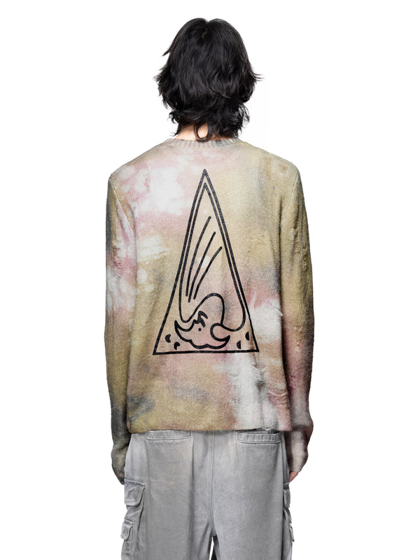DISCIPLE ALL-OVER TEXTURED PRINT SWEATER