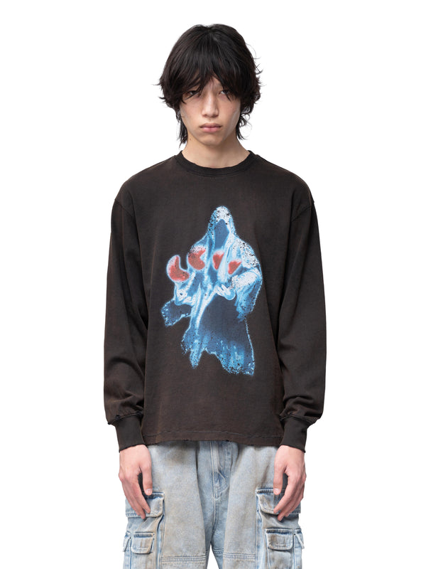 DISCIPLE TWO-TONE PRINTED L/S TEE
