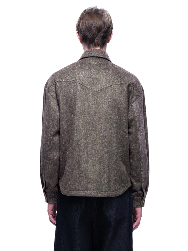 LUMINOUS DAWN RHINESTONE CROPPED SHIRT