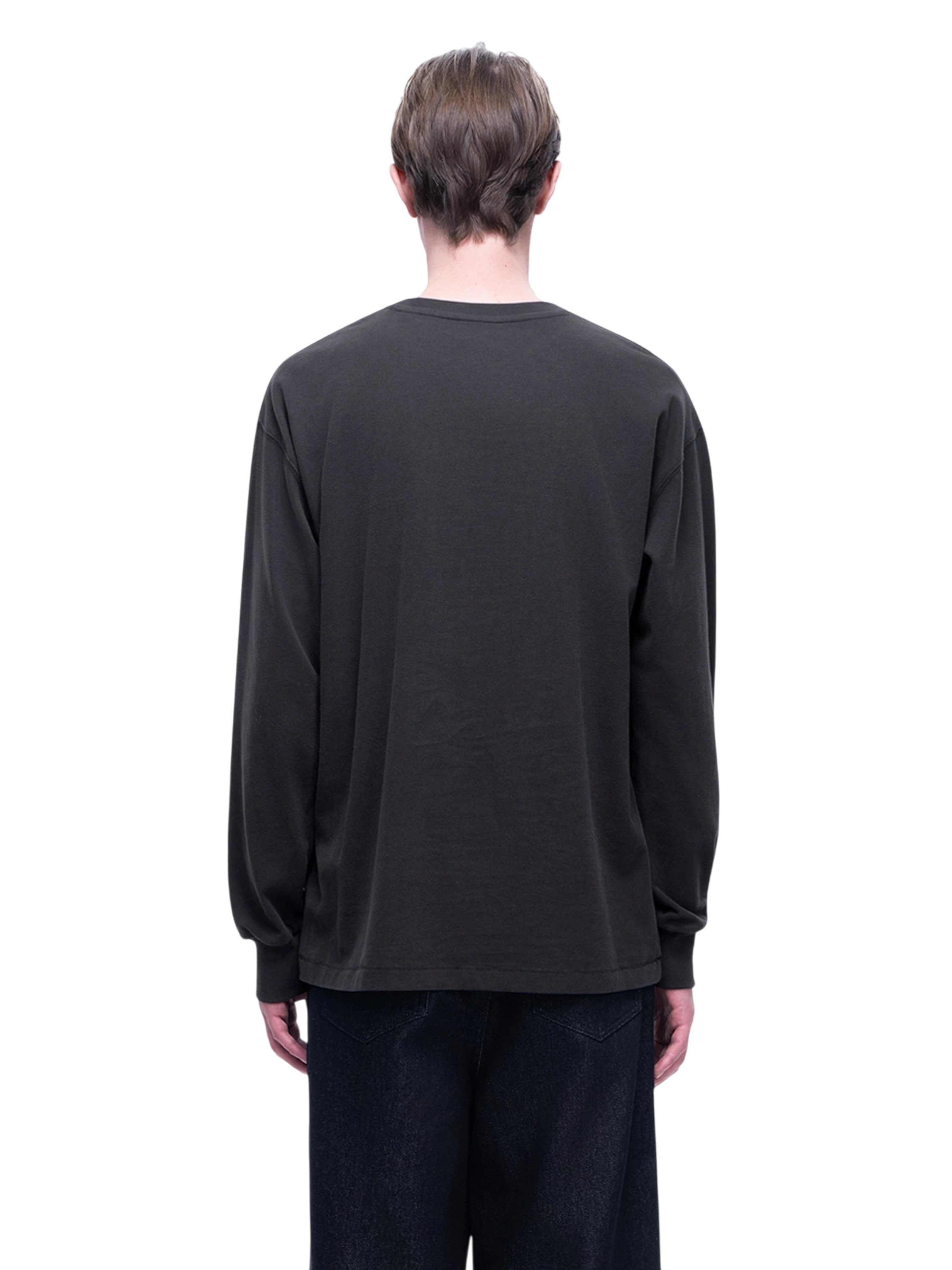 TBHNP Luminous Dawn knight and ghost print long-sleeve tee — men's streetwear graphic tee