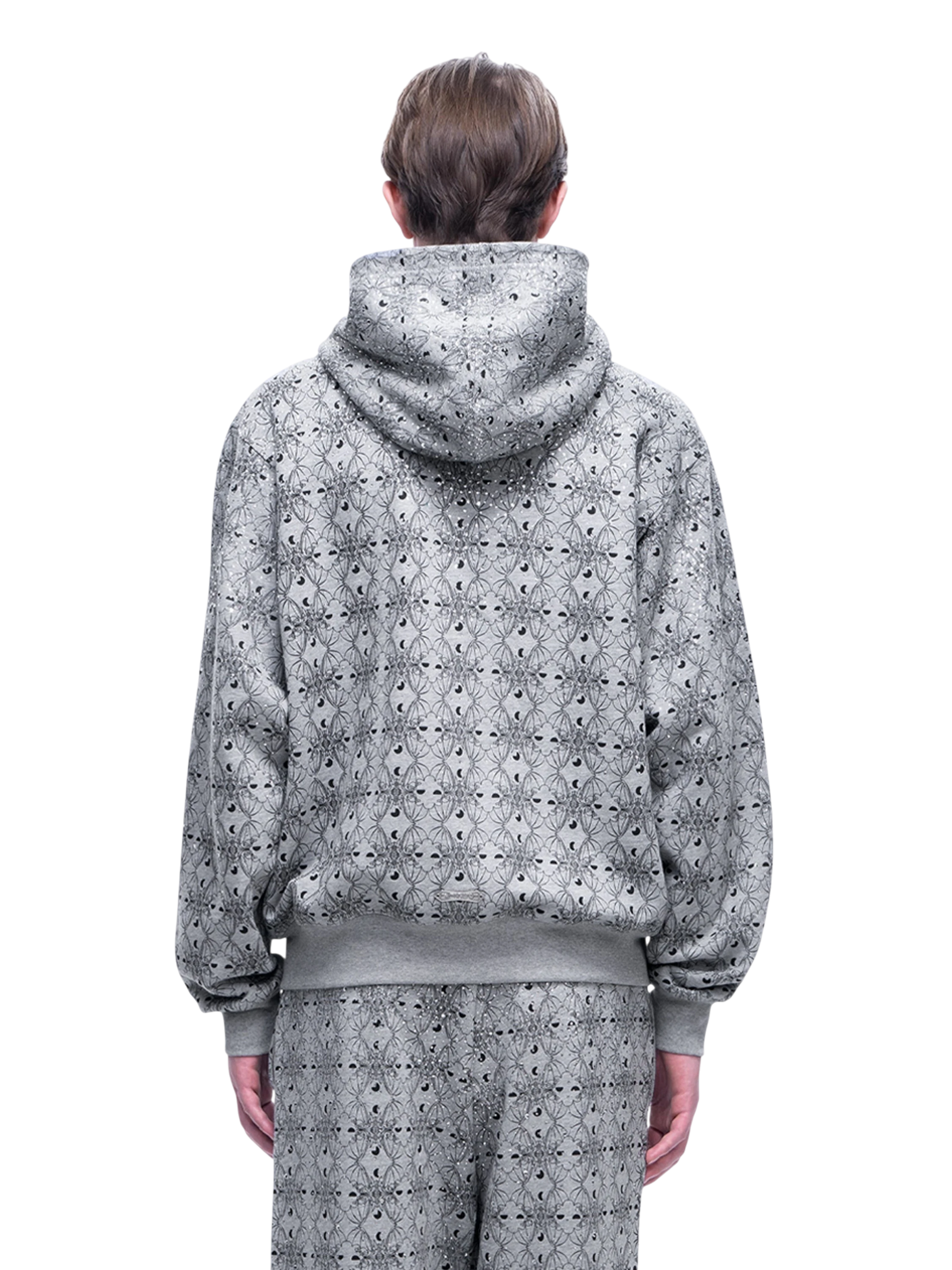 TBHNP Luminous Dawn all-over rhinestone zip hoodie — men's streetwear hoodie