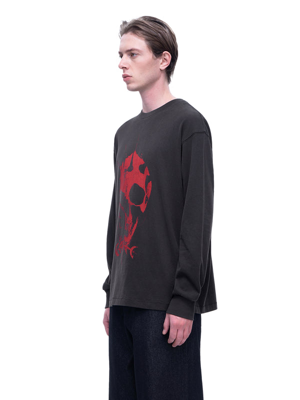 LUMINOUS DAWN KNIGHT AND GHOST PRINTED LONG TEE