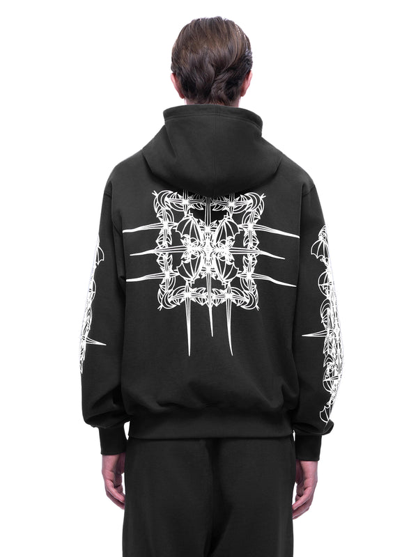 LUMINOUS DAWN ASTRAL LOGO ZIP HOODIE