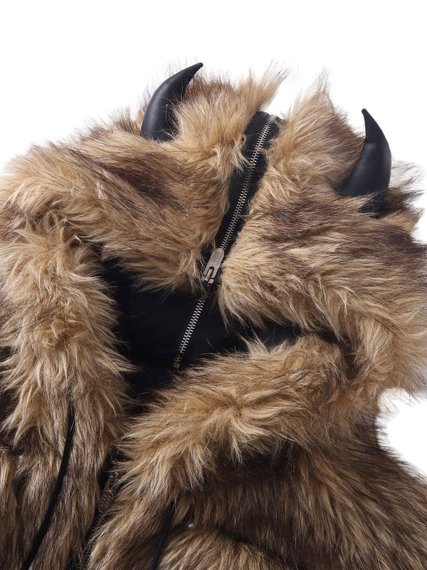 ECLIPSE OF THE BLOOD MOON BOXER FUR COAT