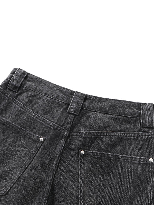 ECLIPSE OF THE BLOODMOON COBRA PRINT BAGGY JEANS
